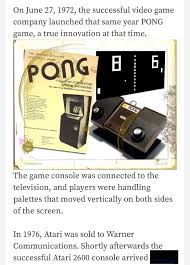 Pubblicità Atari Pong