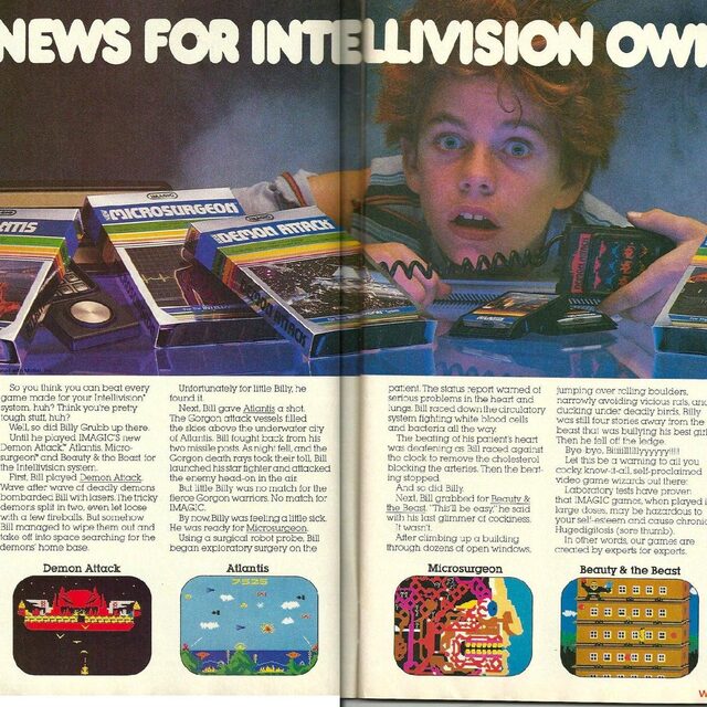 Pubblicità Intellivision — George Plimpton testimonial