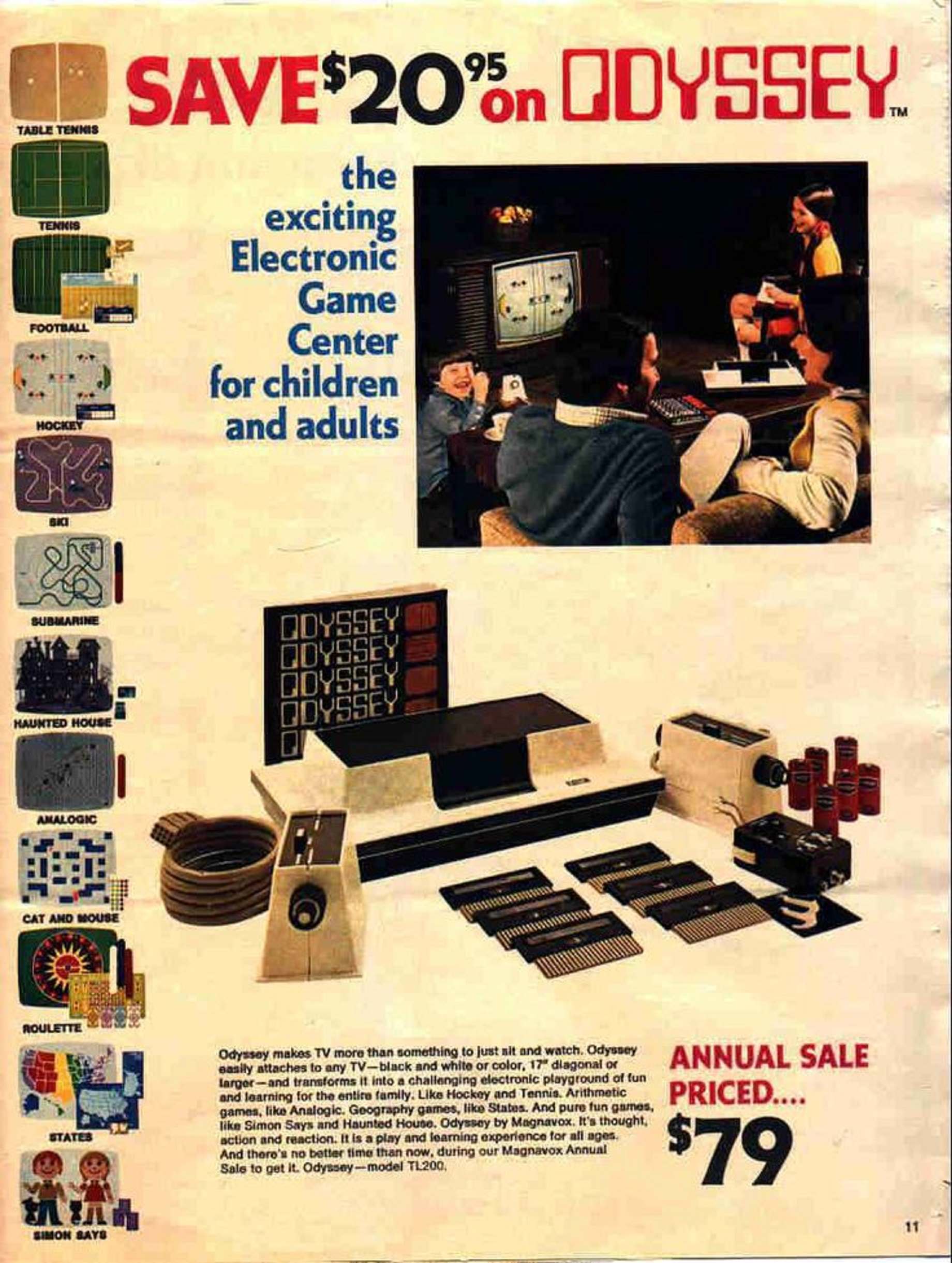 Pubblicità Magnavox Odyssey — Frank Sinatra testimonial